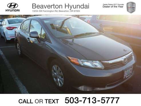 2012 Honda Civic LX - cars & trucks - by dealer - vehicle automotive... for sale in Beaverton, WA