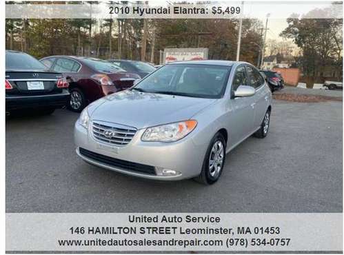 2010 Hyundai Elantra GLS 4dr Sedan HAS ONLY 108K MILES - cars &... for sale in leominster, MA