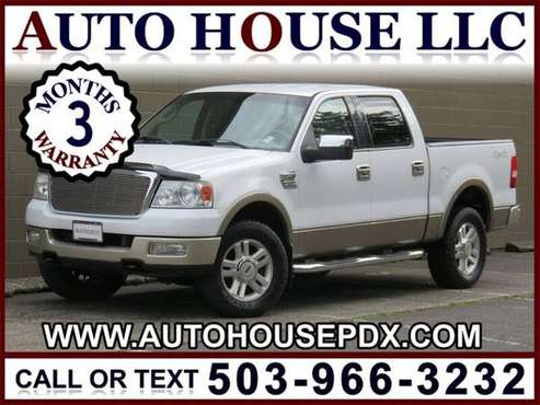 2004 Ford F-150 4WD F150 Lariat 4dr SuperCrew 4X4 LEATHER CLEAN Truck for sale in Portland, OR