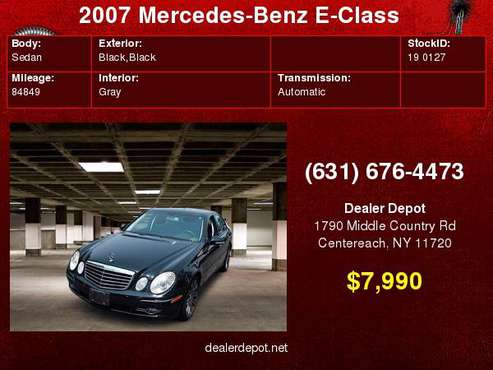 2007 Mercedes-Benz E-Class E350 4MATIC Sedan for sale in Centereach, NY