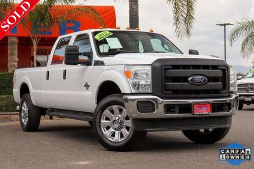 2012 Ford F-350 F350 XL Crew Cab Long Bed Diesel 4WD 35565 - cars & for sale in Fontana, CA