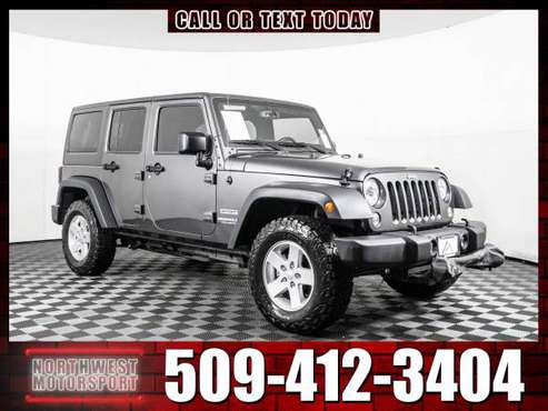 *SALE* 2017 *Jeep Wrangler* Unlimited Sport 4x4 - cars & trucks - by... for sale in Pasco, WA