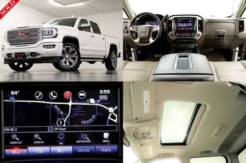 HEATED COOLED LEATHER! 2016 GMC SIERRA 1500 DENALI 4X4 4WD Crew for sale in Clinton, AR
