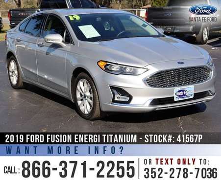 2019 Ford Fusion Energi Titanium Leather Seats - Sunroof for sale in Alachua, FL
