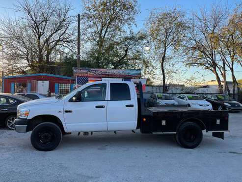2007 Dodge Ram 3500 slt with iron flatbed - cars & trucks - by... for sale in San Antonio, TX