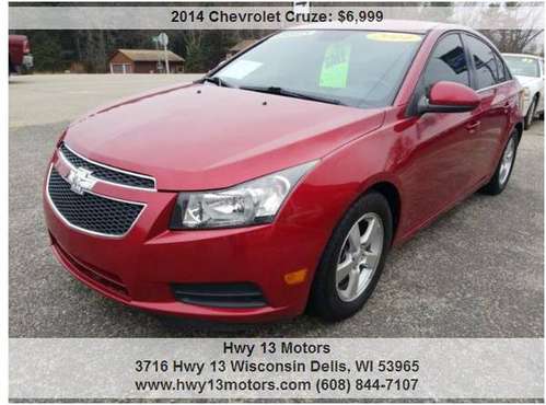 2014 Chevrolet Cruze 1LT Auto 4dr Sedan w/1SD 120030 Miles - cars & for sale in Wisconsin dells, WI
