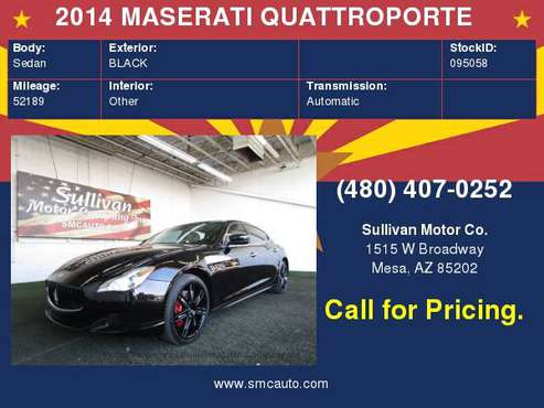 2014 MASERATI QUATTROPORTE for sale in Mesa, AZ