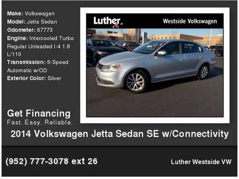 2014 Volkswagen VW Jetta Sedan SE w/Connectivity - cars & trucks -... for sale in St Louis Park, MN