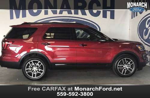 2016 *Ford* *Explorer* *4WD 4dr Sport* RED for sale in EXETER, CA