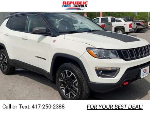 2020 Jeep Compass Trailhawk suv White - - by dealer for sale in Republic, MO
