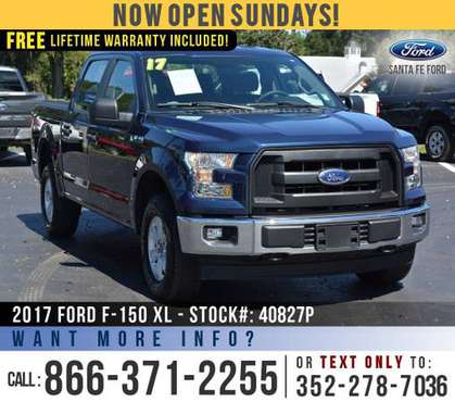 2017 Ford F-150 XL 4WD *** Tonneau Cover, Bedliner, Bluetooth *** -... for sale in Alachua, FL