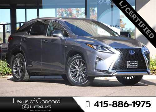 2019 Lexus RX 450h F Sport Monthly payment of - cars & trucks - by... for sale in Concord, CA