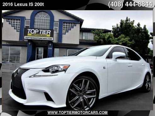 2016 Lexus IS 200t F Sport, Rioja Red interior, Navigation, Loaded!... for sale in San Jose, CA