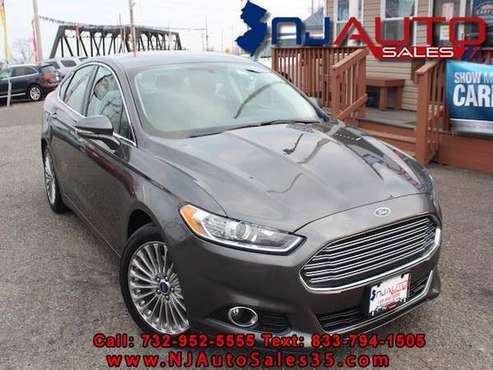 2016 Ford Fusion Titanium ONLY 85K HEATED LEATHER BACKUP CAMERA for sale in south amboy, NJ