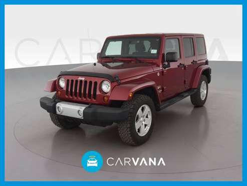 2012 Jeep Wrangler Unlimited Sahara Sport Utility 4D suv Red for sale in Cleveland, OH