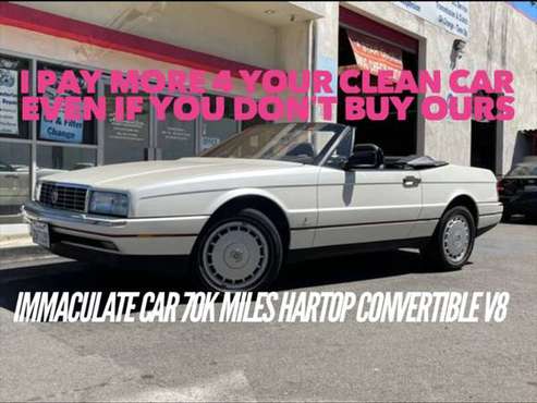 Clean 1989 Cadillac Allante Hard Top Convertible - 70K Miles 4 5 V8 for sale in Escondido, CA