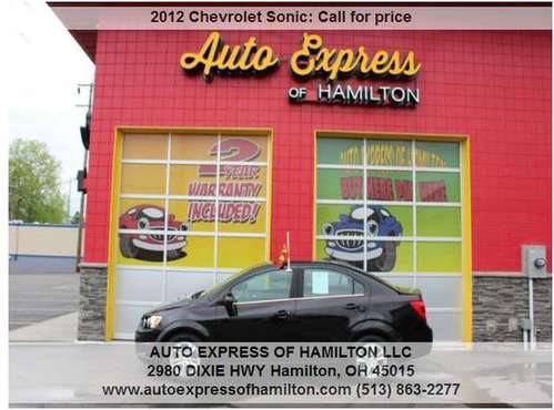 2012 Chevrolet Sonic 399 Down TAX BUY HERE PAY HERE for sale in Hamilton, OH