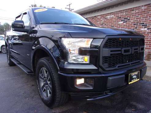 2016 Ford F150 Lariat CC FX4 4x4, 101k, Black/Black, Loaded, Must... for sale in Franklin, NH