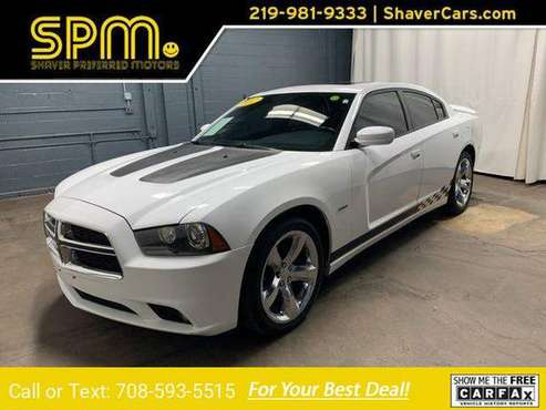 2012 Dodge Charger RT Plus sedan Bright White - cars & trucks - by... for sale in Merrillville, IL