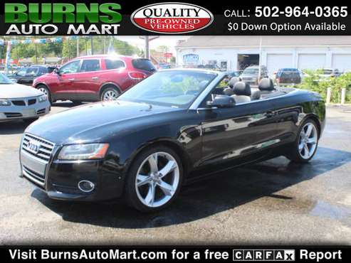 Only 98, 000 Miles 2010 Audi A5 Cabriolet 2 0T FrontTrak Multitronic for sale in Louisville, KY