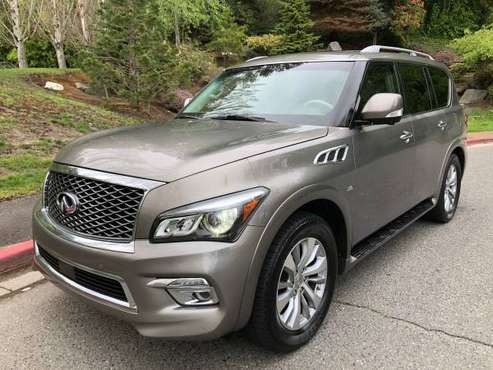 2016 Infiniti QX80 4WD - Clean title, Low Miles, Loaded, Third Row for sale in Kirkland, WA