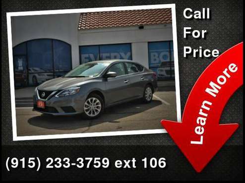 2019 Nissan Sentra - Payments AS LOW AS $299 a month - 100% APPROVED... for sale in El Paso, TX