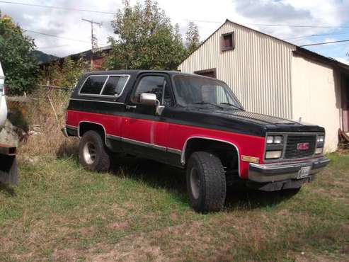 1990 GMC Jimmy/Blazer for sale in Thompson Falls, MT