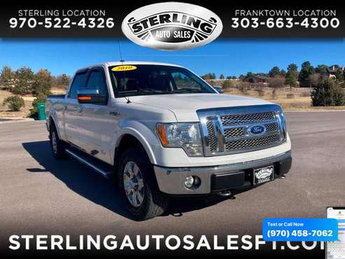 2010 Ford F-150 F150 F 150 4WD SuperCrew 145 Lariat - CALL/TEXT... for sale in Sterling, CO