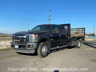 2012 Ford F-550 XL Diesel Flatbed Truck - cars & trucks - by dealer... for sale in Richmond, CA