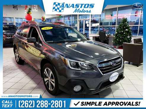 2018 Subaru Outback 2 5i 2 5 i 2 5-i Limited FOR ONLY 357/mo! for sale in Kenosha, WI