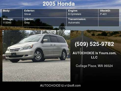 2005 Honda Odyssey EX-L AT for sale in College Place, WA
