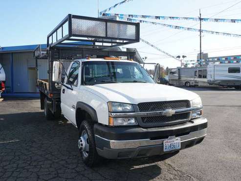 2004 Chevrolet Silverado 3500 12ft Flatbed Duramax Eng. - cars &... for sale in Portland, OR