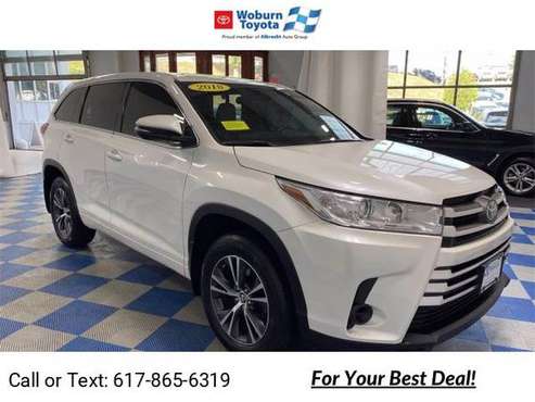 2018 Toyota Highlander LE suv Blizzard Pearl - cars & trucks - by... for sale in Woburn, MA