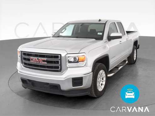 2014 GMC Sierra 1500 Double Cab SLE Pickup 4D 6 1/2 ft pickup Silver... for sale in NEWARK, NY
