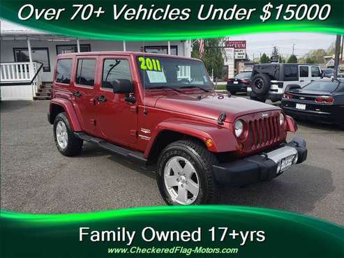 2011 Jeep Wrangler Unlimited Sahara - 1 Owner Local Rig! - cars & for sale in Everett, WA
