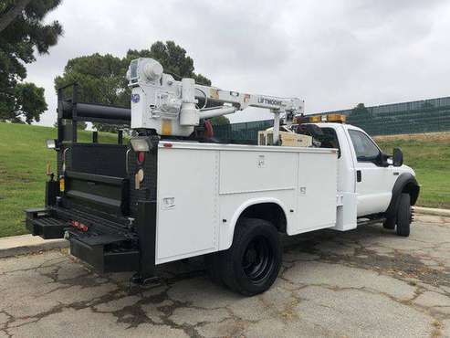 2005 Ford F-550 Mechanic Body/ Utility Truck with Crane Compressor -WE for sale in Los Angeles, CA