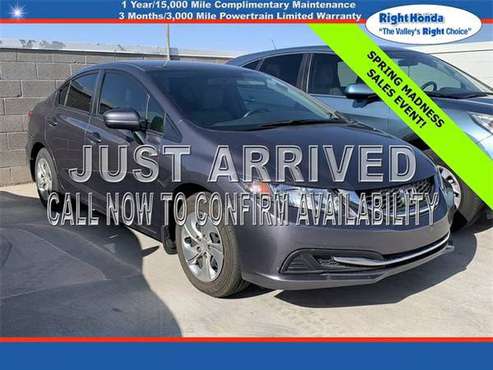 Used 2015 Honda Civic LX/4, 298 below Retail! - - by for sale in Scottsdale, AZ