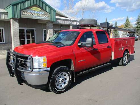 2014 chevrolet 3500 duramax diesel crew cab utility 4x4 4wd - cars &... for sale in Forest Lake, WI