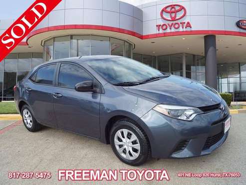2016 Toyota Corolla L - First Time Buyer Programs! Ask Today! for sale in Hurst, TX