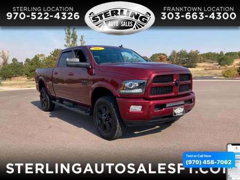 2017 RAM 2500 Laramie 4x4 Crew Cab 64 Box - CALL/TEXT TODAY! - cars... for sale in Sterling, CO