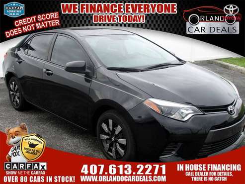 2016 Toyota *Corolla* NO Credit Check Loans--- Buy Here Pay Here---... for sale in Maitland, FL