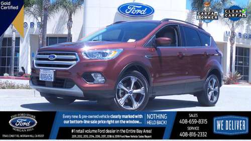 2018 Ford Escape SEL! Only 12k Miles! Gold Certified! - cars & for sale in Morgan Hill, CA