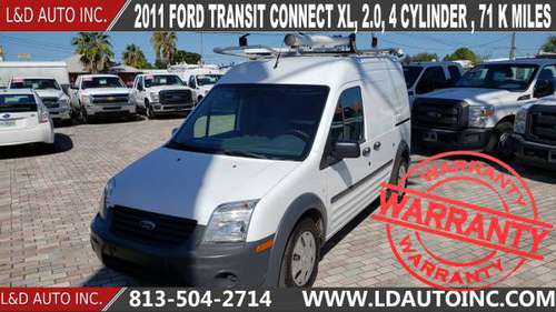 2011 FORD TRANSIT CONNECT XL, 2.0, 4 CYLINDER , 71 K MILES for sale in largo, FL