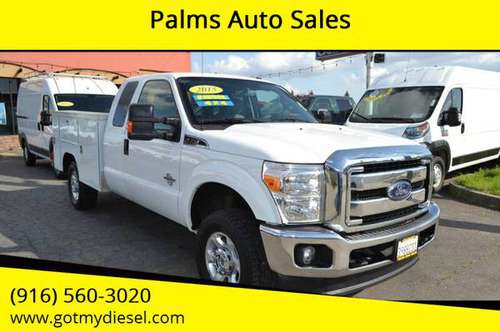 2015 Ford F-250 XLT 4x4 Super Duty Diesel Utility Bed Truck - cars & for sale in Citrus Heights, CA