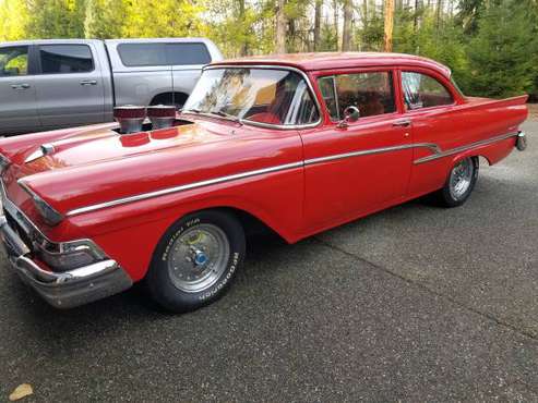 1958 ford fairlane 500 hot rod - cars & trucks - by owner - vehicle... for sale in Snohomish, WA