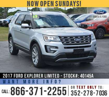 *** 2017 Ford Explorer Limited *** Leather Seats - Touchscreen... for sale in Alachua, GA