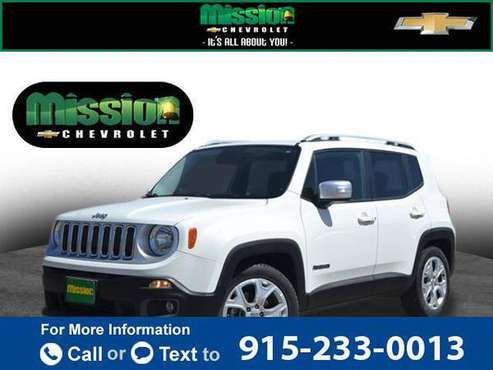 2016 Jeep Renegade Limited suv Alpine White - cars & trucks - by... for sale in El Paso, TX