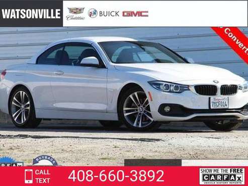2018 BMW 430i Convertible Convertible Alpine White for sale in Watsonville, CA