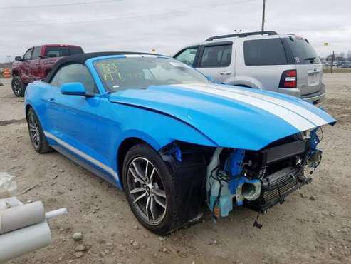 2017 Ford Mustang Convertible, repairable, rebuilder - cars & trucks... for sale in Altoona, WI