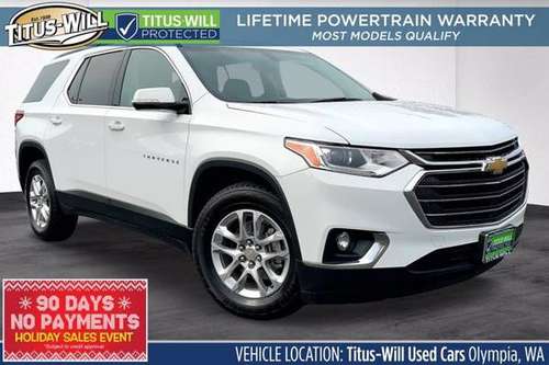 2019 Chevrolet Traverse AWD All Wheel Drive Chevy LT Cloth SUV -... for sale in Olympia, WA